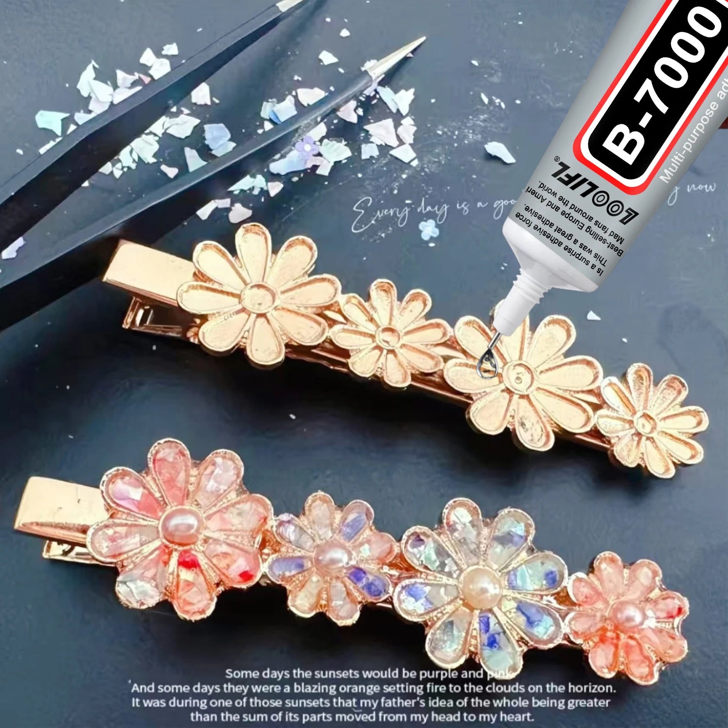 5Pcs B7000 Multipurpose Clear Bonding Glue Flexible Long Lasting Adhesive For Jewelry Electronic DIY Craft Supplies