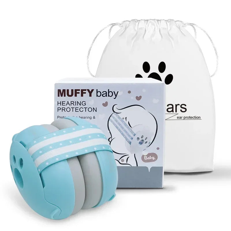 2 in 1 Baby Earmuff Mini-headset Adjustable Noise-proof Ear Protection Kids' Outdoor Sleep and Airplane Anti-noise Earmuffs