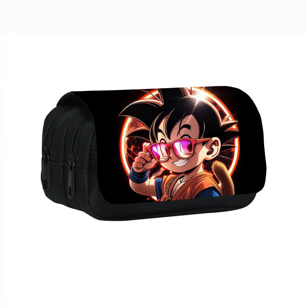 Dragon Ball Goku Anime Pencil Case Big Pencil Bags Stationery Pen Case For Boys Trousse Double Layer School Pencil Case