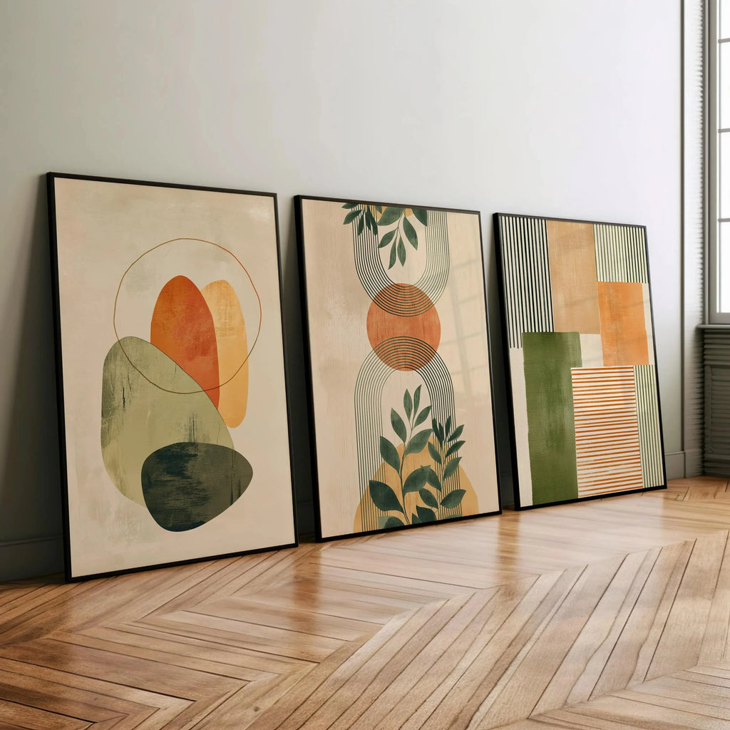 Bohemian Abstract Floral Canvas Printing Spring Wildflower Plant Wall Art Posters for Modern Living Room Bedroom Home Decor