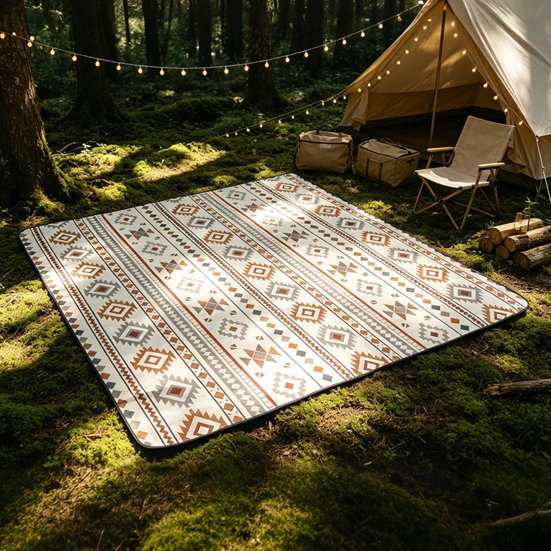 300x300cm Waterproof Picnic Mat Large Beach Blanket Machine Washable Outdoor Beach Mat With Carrying Handle For Camping Beach