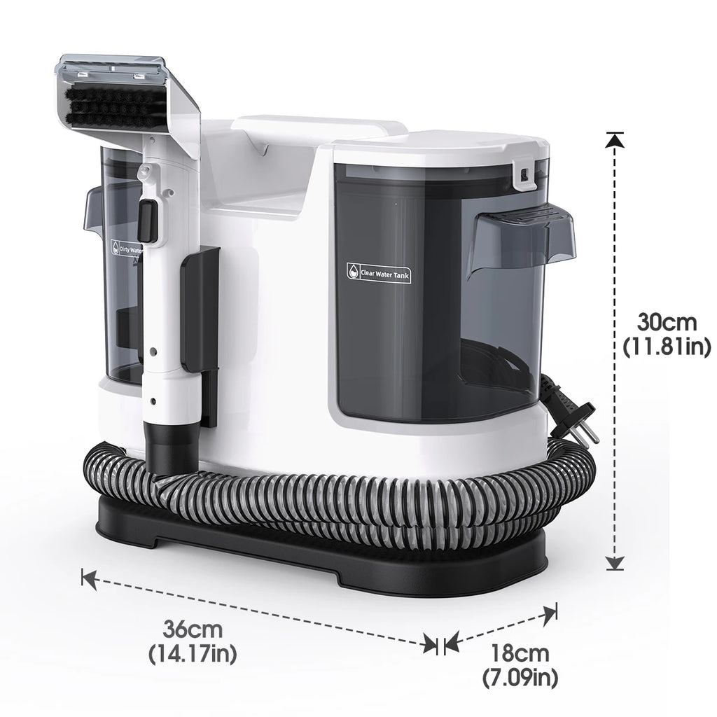 Lubluelu V8 Multi-Purpose Portable Carpet & Upholstery Spot Cleaner Machine, 15KPa Suction, Hot Steam Upgrade, with Heating Function to 60 Degrees, 800W, Dual Water Tank&6m Working Radius, for Rugs, Pets, Car Seats, Sofa and