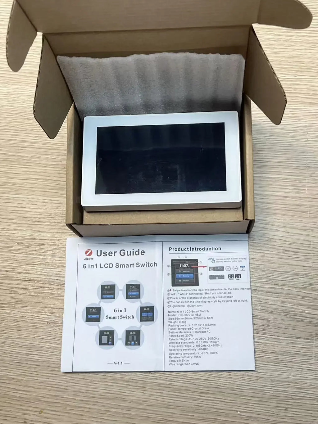 Us Smart Wifi Switches Tuya Eu 4x4 Luxury Zigbee Switch Diy Name Display Smart Home Automation And Smart Home Systems
