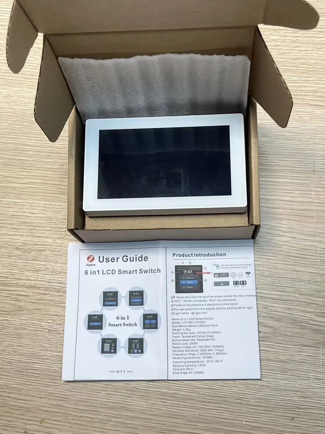 Us Smart Wifi Switches Tuya Eu 4x4 Luxury Zigbee Switch Diy Name Display Smart Home Automation And Smart Home Systems