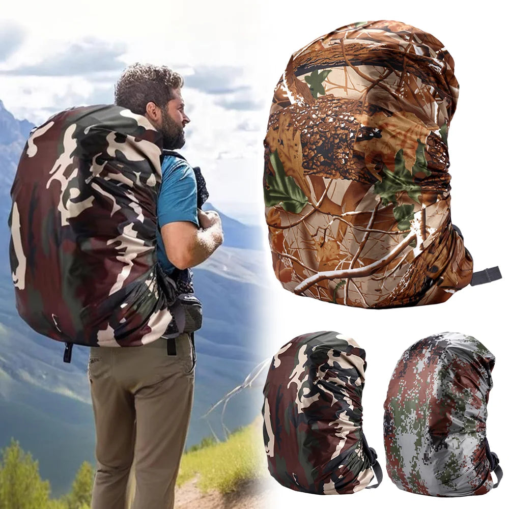 Backpack Rain Cover Tactical Camo Military Backpack Cover Outdoor Camping Sun Protection Ultralight Waterproof Bags Cover 35-80L