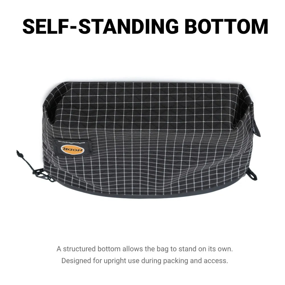 [HODR GEAR] Ditty Bag Self Standing Ultralight 210D Gripstop UHMWPE Storage Pouch Travel Organizer for First Aid Passport Wallet