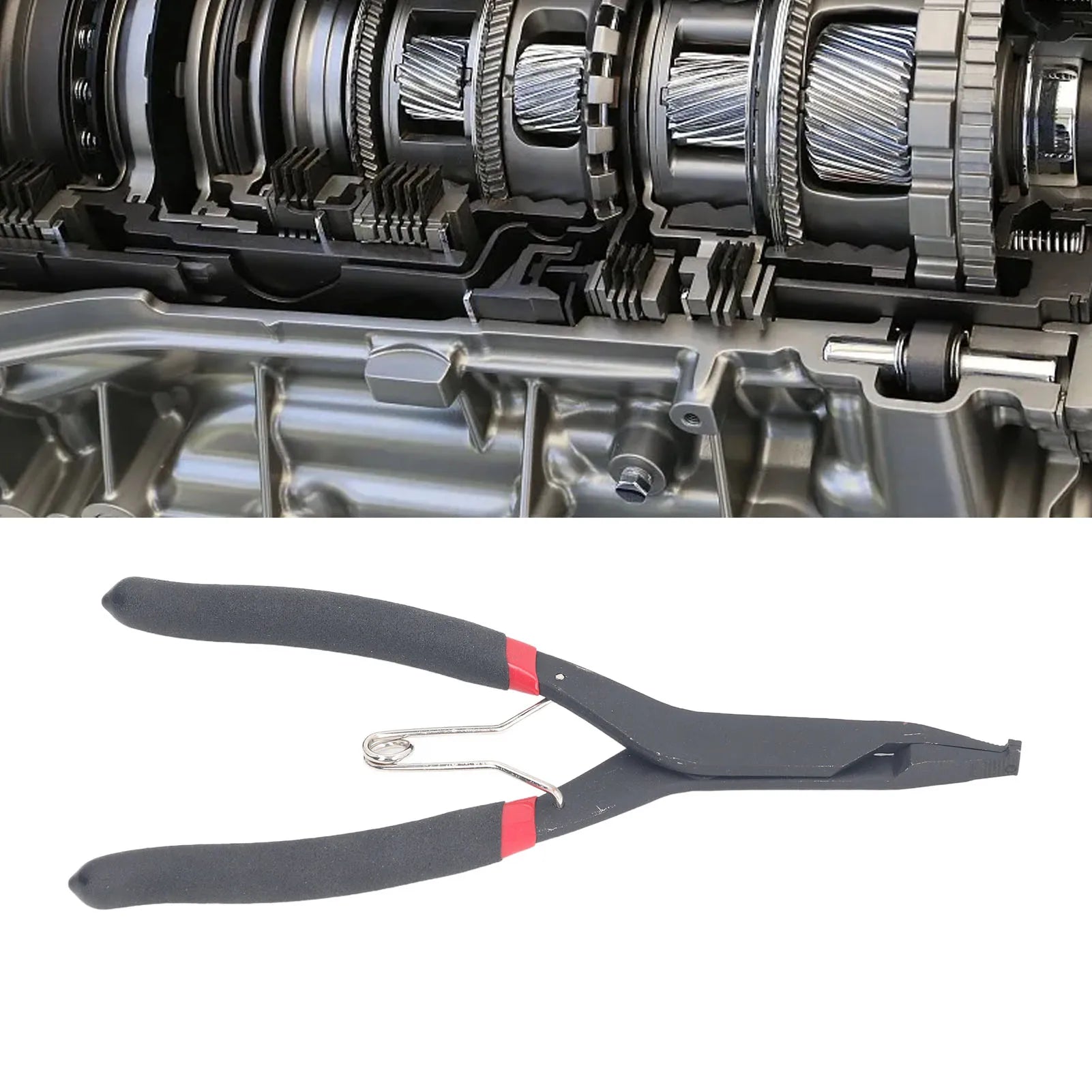 Flat Snap Ring Pliers Snap Ring Pliers 40mm Opening 2mm Thickness High Carbon Steel Ergonomic Design Retaining Ring Pliers