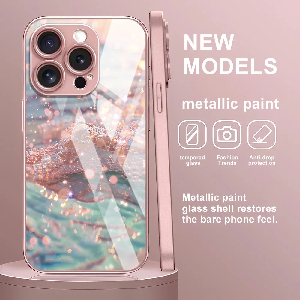 Marble Glass Case For Samsung A16 A26 A33 A34 A35 A36 A53 A54 A55 5G A56 A25 A17 S26 S25 Ultra S24 S23 S22 Plus S21 S20 FE Cover