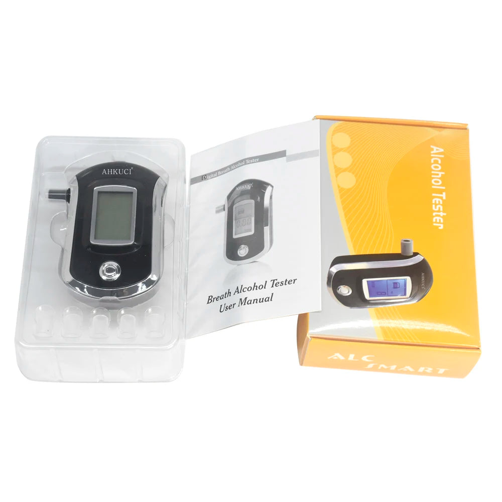 AT-6000, Discount Plastic Freeshipping Dropshipping Prefessional Personal Digital Breath Alcohol Tester Breathalyzer