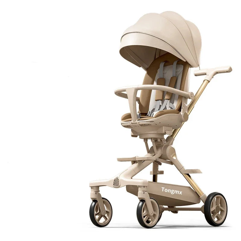 New High-view Lightweight Baby Stroller Adjustable Handlebars Multi-function Baby Stroller Four-wheel Travel Baby Stroller