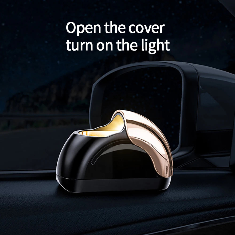 Car Ashtray High-end Can Not Drop Ash Artifact New Car Door LED Creative Anti-ashtray Car Home Universal
