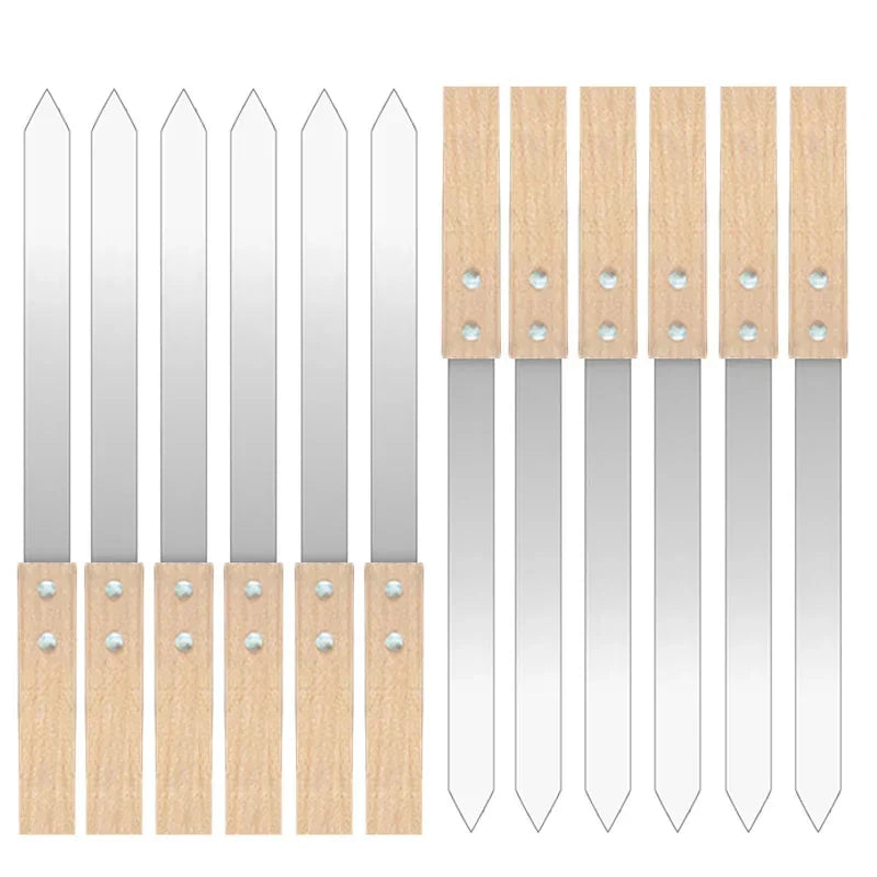 8/9 Inch Wide Flat Kebab Maker Kebab Skewers Stainless Steel BBQ Barbecue Kebob Skewer Row for Brazilian Koobideh Persian
