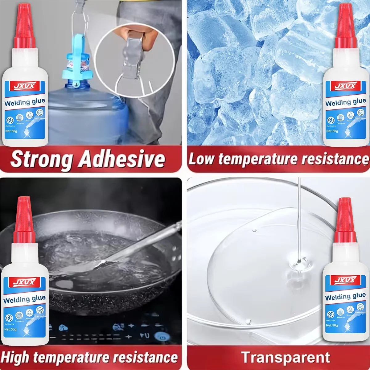 Super Strong Quick Grounding Glue Rubber Metal Wood Plastic Instant Glue Repair Resin Ceramic Metal Glass Quick Dry Adhesive Car Repair Tools at Home, 35/50g