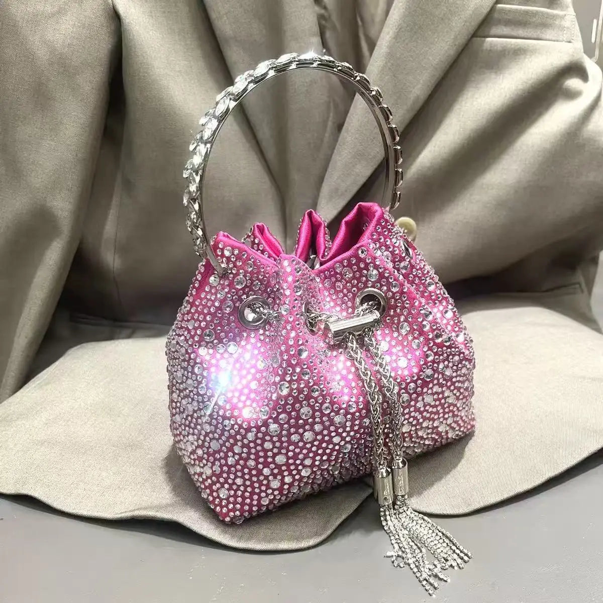 Luxury Designer Women Handbag Glitter Shiny Diamond Clutch Purse Wedding Party Banquet Bag Crystal Rhinestones Evening Bag