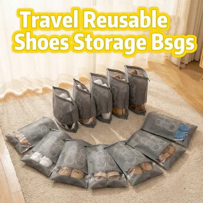 1-30Pcs Travel Shoe Bags Portable Sneaker Bags Waterproof Shoe Bag Dustproof Shoes Pouches Organizer for Travel Storage Bags