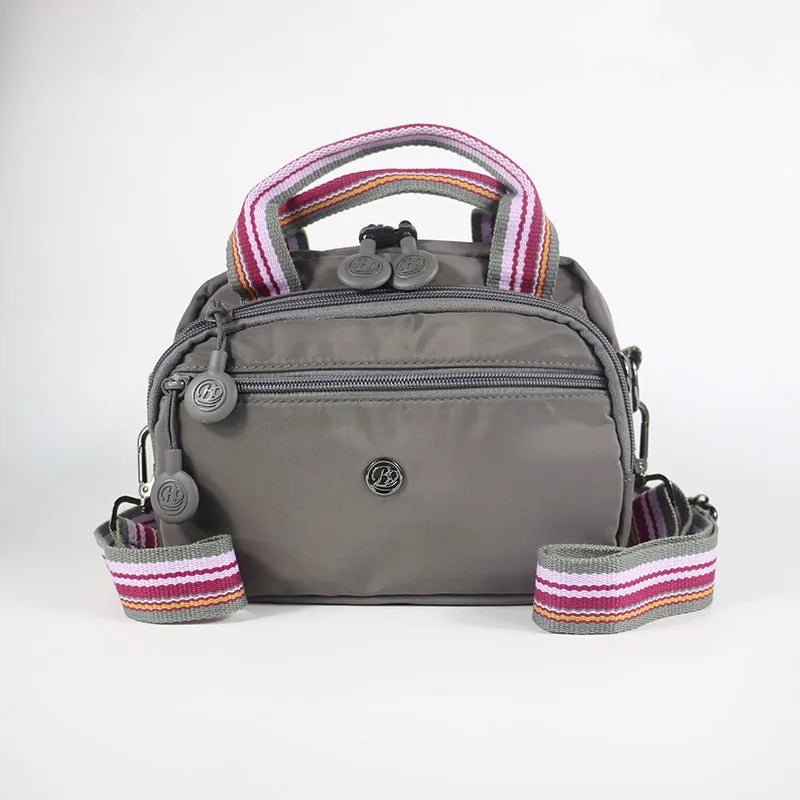 Women's Fashion Messenger Bag Handbag, Nylon Material, Wrinkle-resistant, Square Shape, Thickened Soft Compartment