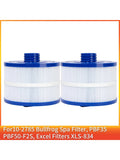 For POOLPURE 8CH-950 For 10-2785 Bullfrog Spa Filter, PBF35, PBF50-F2S, Excel Filters XLS-834, SAE Thread Bull Frog Spa Filter