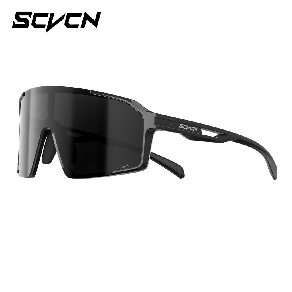 SCVCN HD Integrated Sports Sunglasses for Mountaineering Cycling Running Hiking Glasses UV400 Unisex Stylish Driving Sunglasses