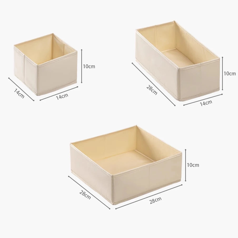Foldable Clothes Organizer Underwear Socks Bra Clothes Pants Storage Box Closet Wardrobe Organization Household Dresser Storage
