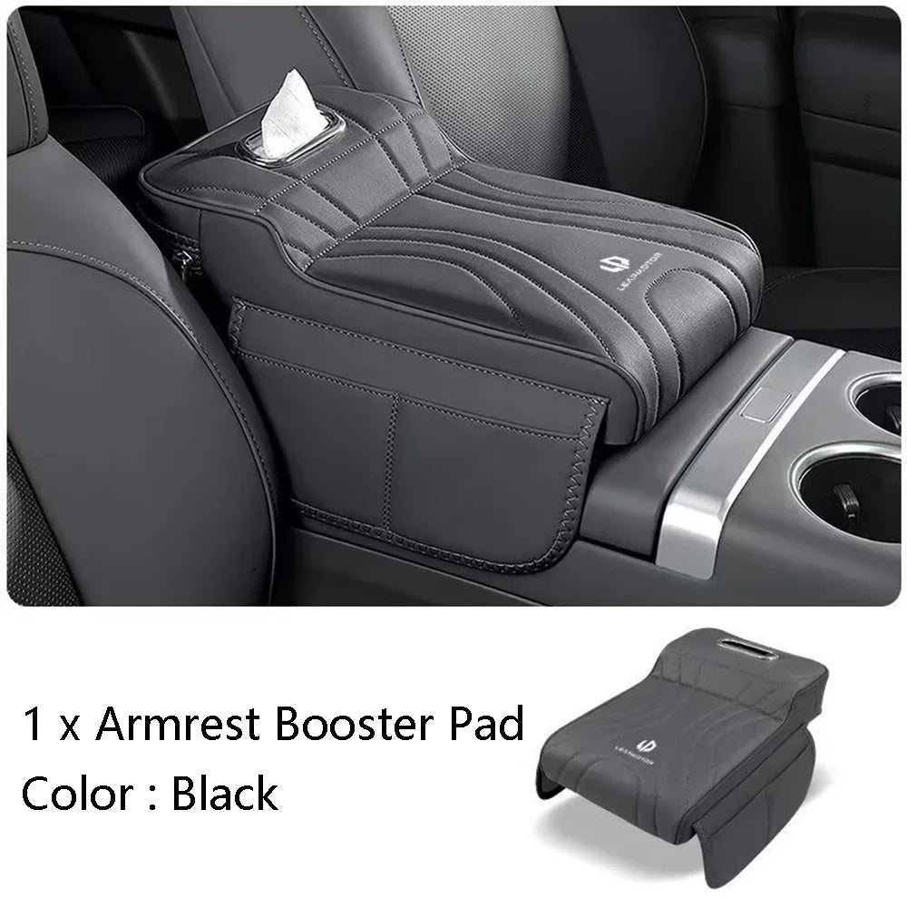 NEW 1PC Car Center Console Armrest Booster Pad Arm Elbow Support For Leapmotor C10 C16 2024 2025 Auto Accessories