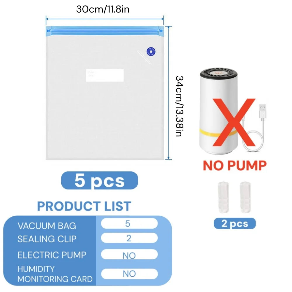 3D Printer Filament Storage Bag Kit with Pump,  PLA/ABS/PETG Filament Dryer Safekeeping Humidity Resistant For 3D Printer Parts