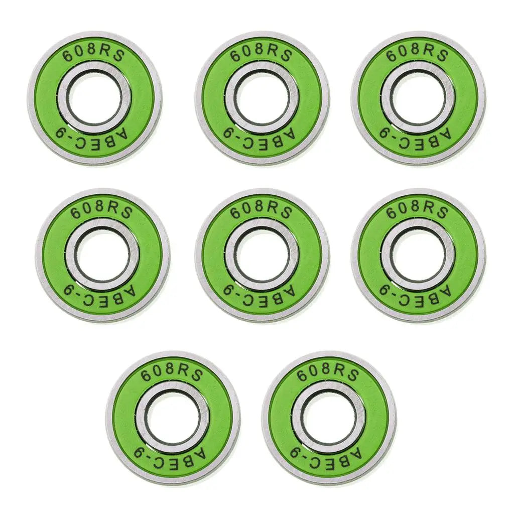 8Pcs/Set Abec 9 High-speed Bearing 608RS Double Side Dustproof 8mm Bearing for Skateboarding Inline Skates Scooter Accessories