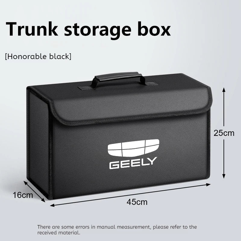 For GEELY coolray Starray emgrand emgrand tugella Car Trunk Storage Box Organizer Foldable Stowing Tidying Bag Car Accessories