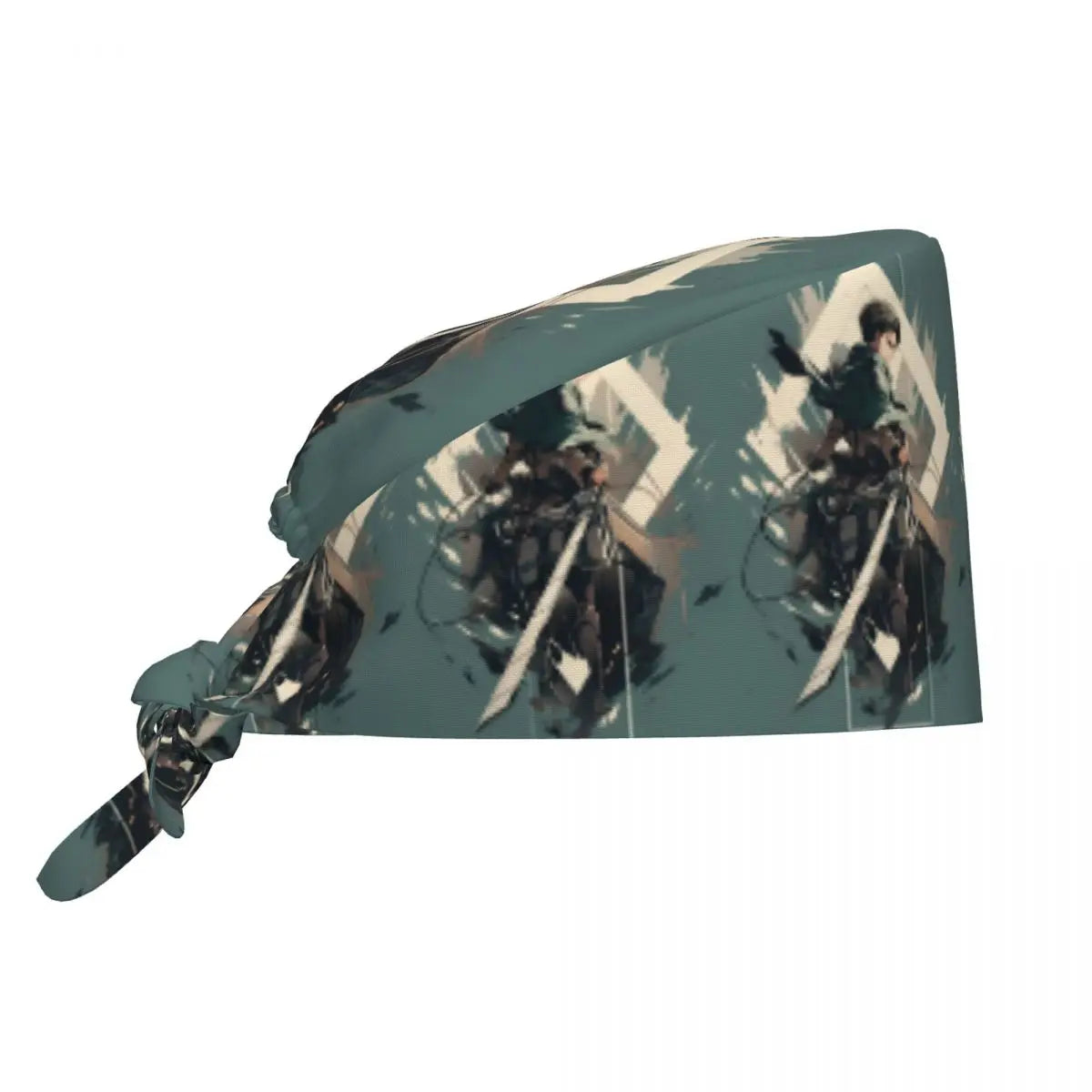 Custom Attacks On Titans Cleaning Working Cap Cool Men Women Cartoon Anime Comic Film Scrub Cap Surgicals Hat Nurse Scrubs Hat