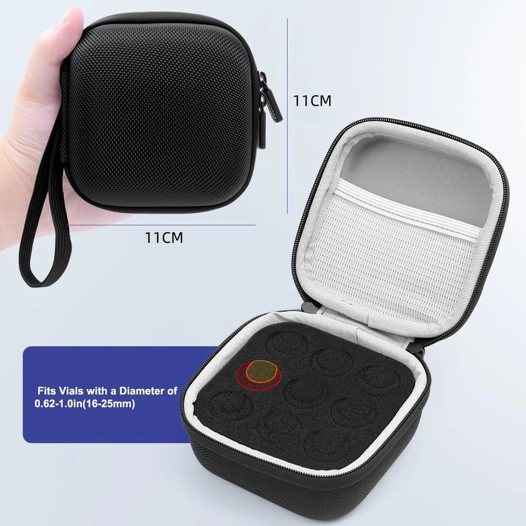 10/15 Slots Insulin Vial Storage Case Portable Peptide Vial Organizer Wear-resistant EVA 1-10ml Vials Diabetes Medication Protec