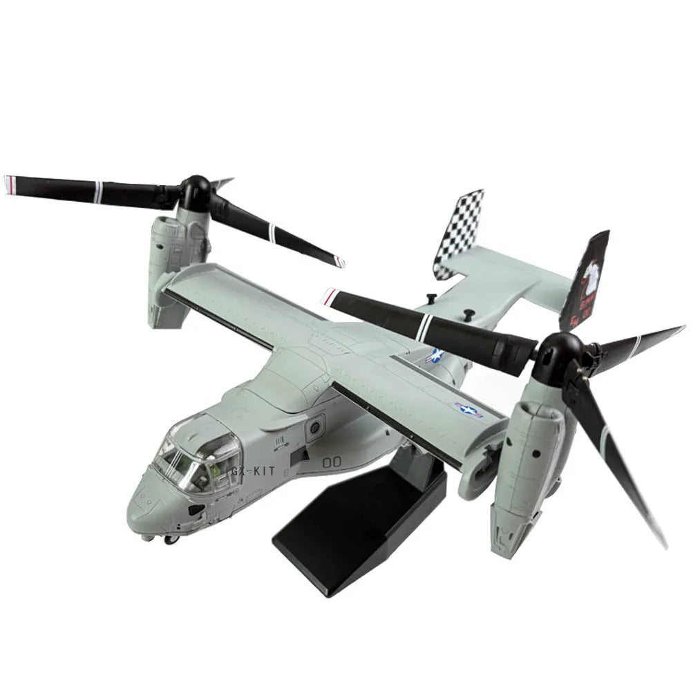 1:72 Scale  US Navy Marine V22 V-22 Osprey Transport Helicopter Amphibious Metal Plane Aircraft Model Ornament