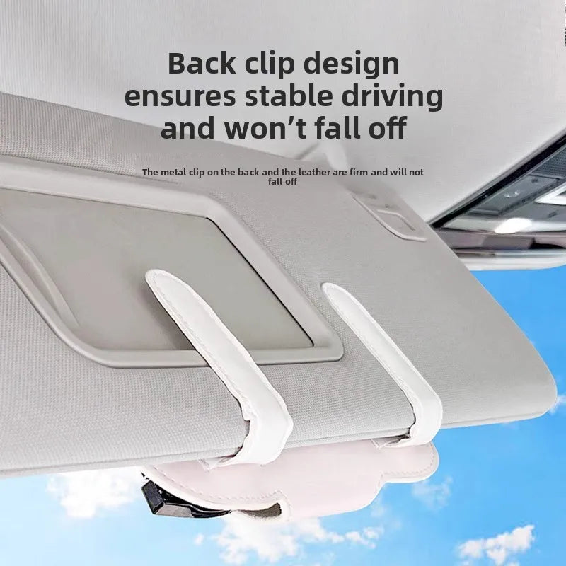 Sanrio Car Sun Visor Glasses Case Holder Sunglasses Clip Ticket Card Clip Multifunction Portable Clip Auto Interior Accessories