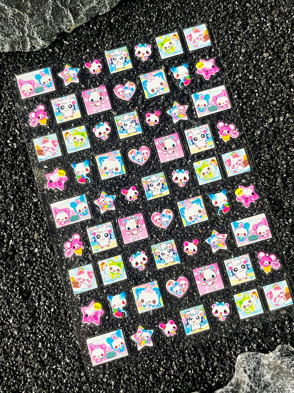 Kawaii Animal Mini Little Rabbit Panda CAT Luggage Tags Stickers Pvc Diary Notebook Skateboard Mobile Phone Nail Art Stickers