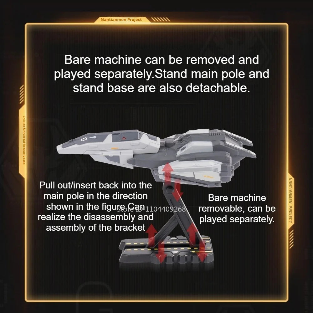 Scale 1:250 1:100 Chixiao Universal Rescue Spacecraft Model Car Toy Alloy Body Static Aircraft Models Adults Bedroom Display