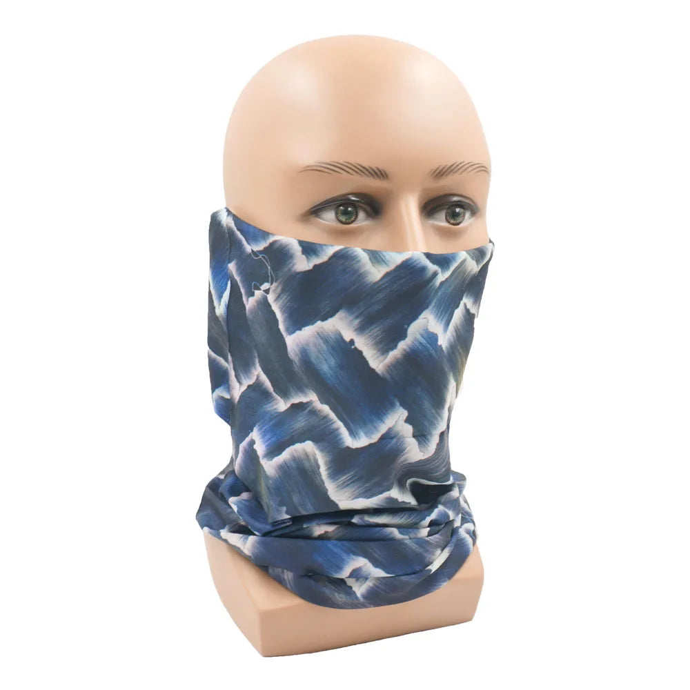Seamless Geometric Tartan Bandana Hiking Headband for Women Men Striped Cycling Biking Tube Neck Gaiter Running Face Cover Snood