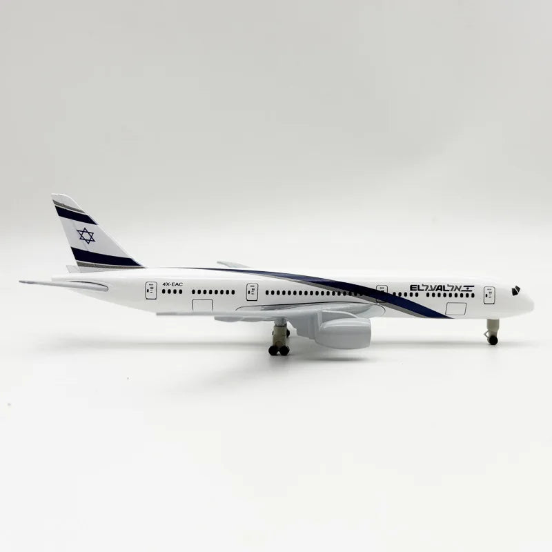 20CM Diecast Metal Plane Model 1:400 b787 El Al Air Airlines Aircraft Model with Wheels Hobbyist Collectible or Gift