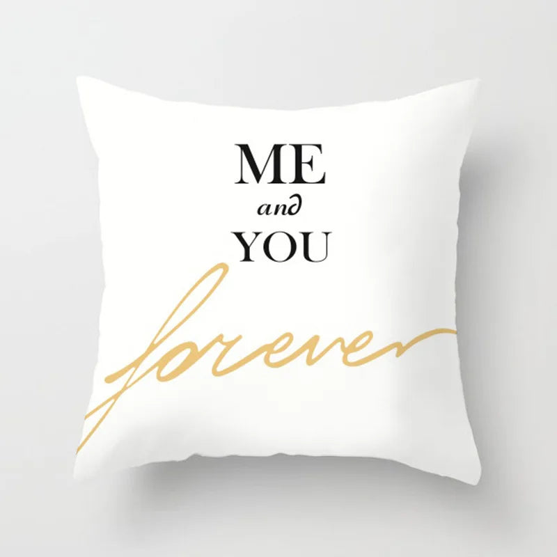 Black And White Geometric Portrait Double-sided Printed pillow cover Short plush Suitable living rooms sofas throw cushion cover