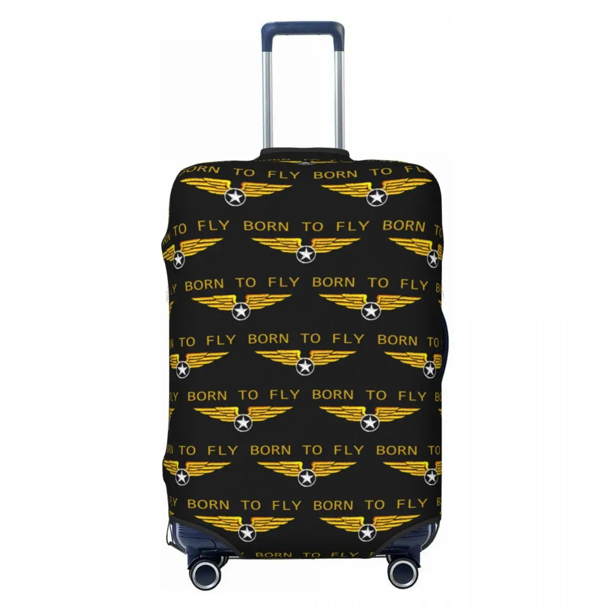 Custom Fashion Airbus Fighter Pilot Luggage Cover Protector Washable Aviation Airplane Travel Suitcase Covers
