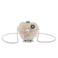 Handbag Gold/Silver Rhinestone Evening Bag Irregular Shape Elegant Banquet Chain Bag Small Wallet Shinny Mini Lipstick Bag Gift