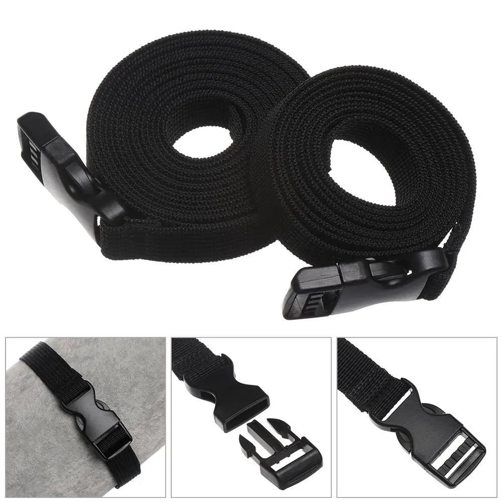 0.5~3 Meters Sleeping Bag Tighten Release Buckle Travel Tied Kits Down Luggage Holder Belt Strap Nylon Cargo Tie