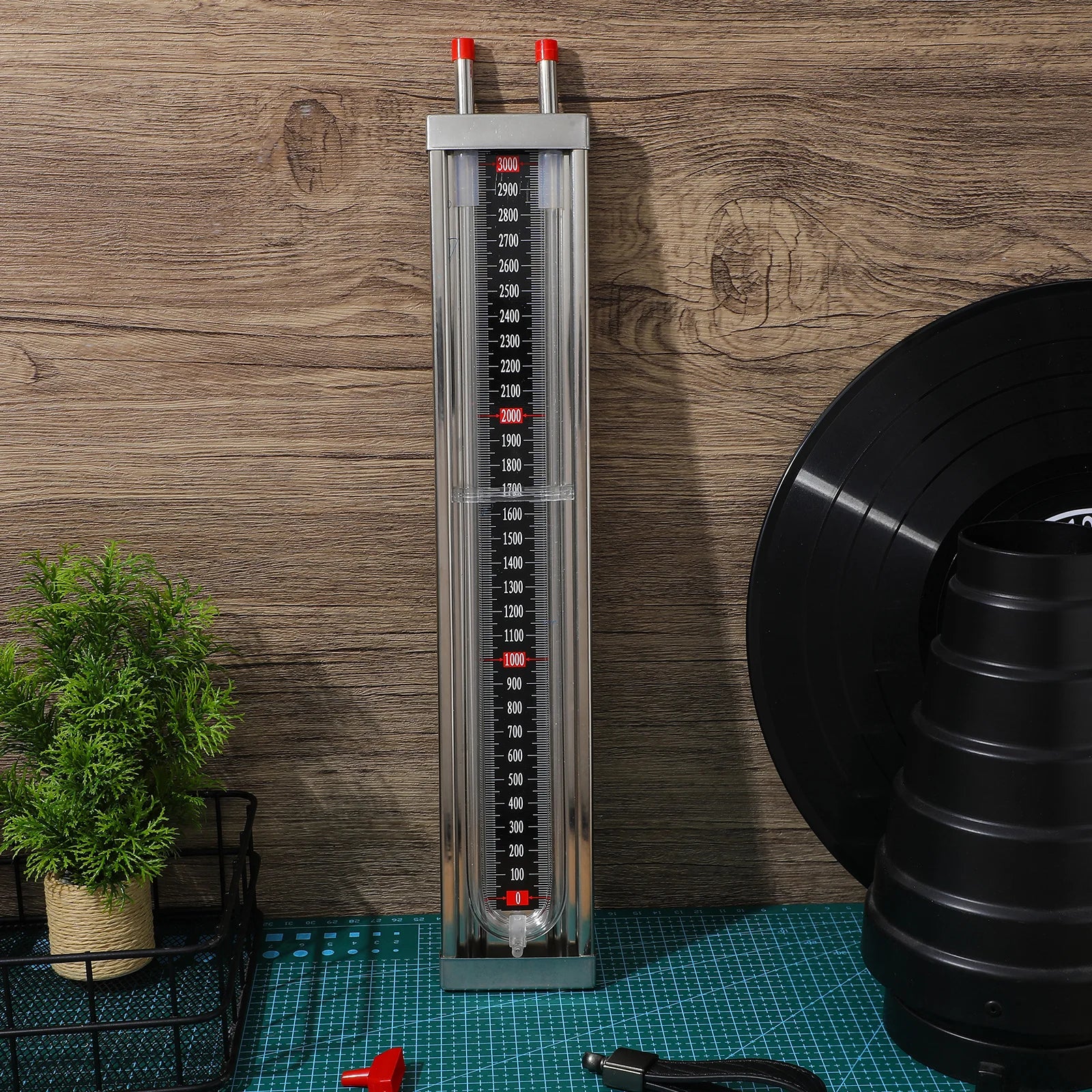 Stainless Steel U Tube Manometer Pressure Gauge Vacuum Tube Tester 0-3000Pa High Accuracy Differential Pressure Meter