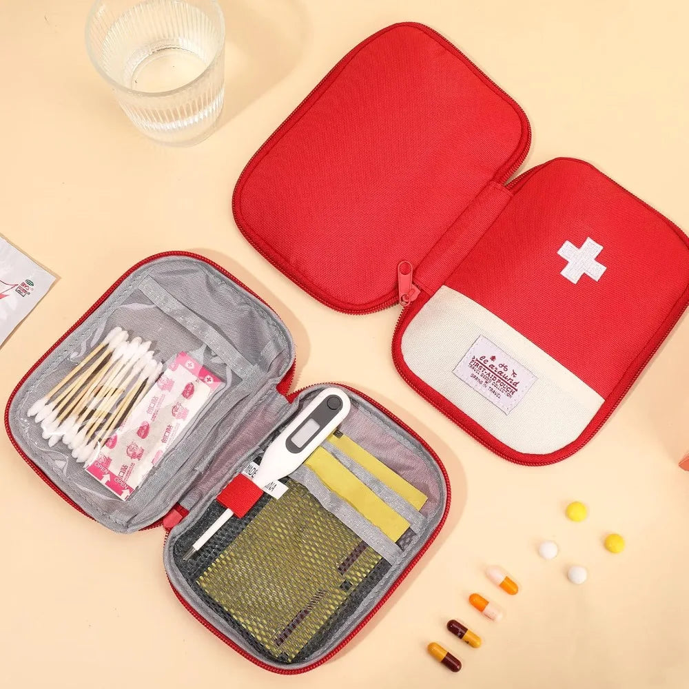 3Pcs Waterproof Oxford First Aid Bag Set, Portable Empty Medicine Pouch for Camping Hiking Travel Home Survival