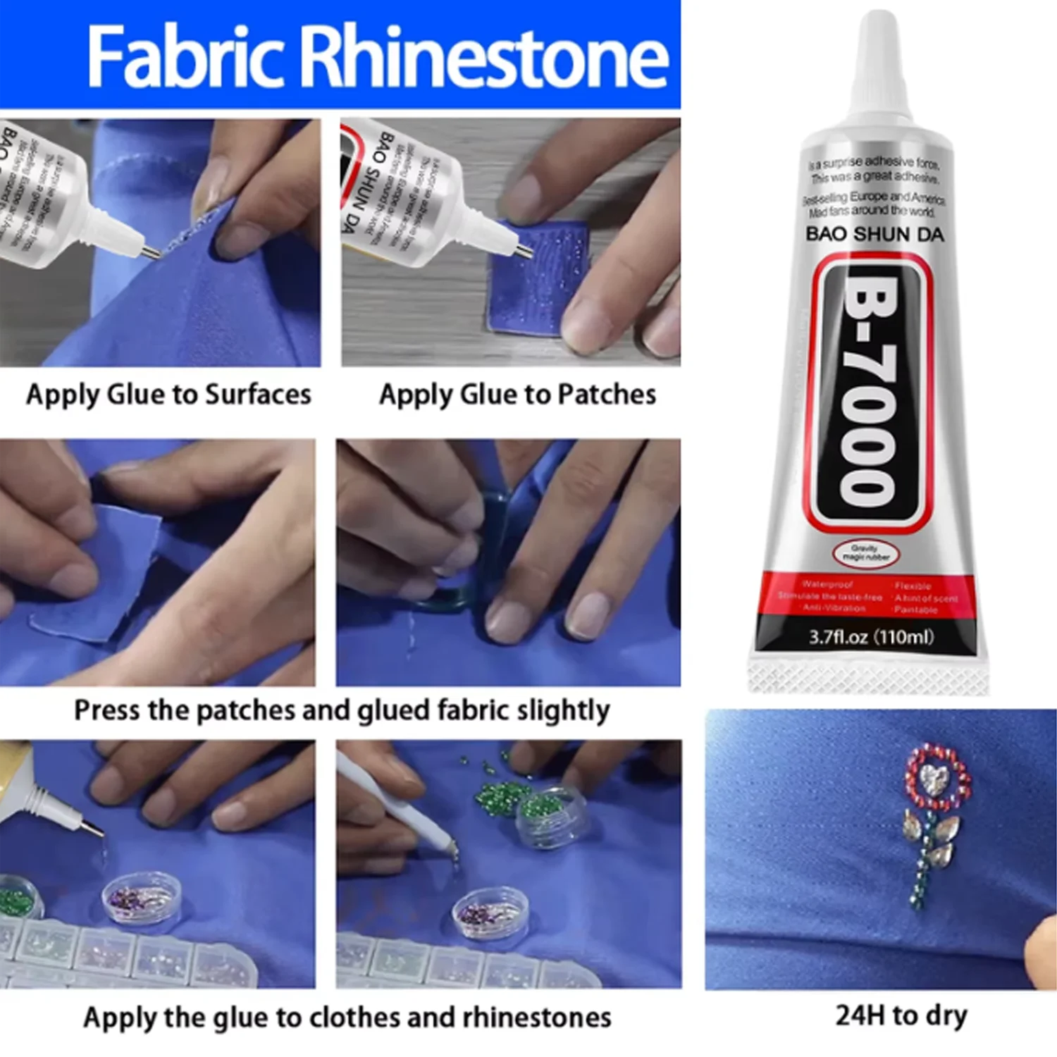 B7000 adhesive for jewelry and costume jewelry, DIY crafts, rhinestones, mobile phone touch screen repair, epoxy resin, liquid a