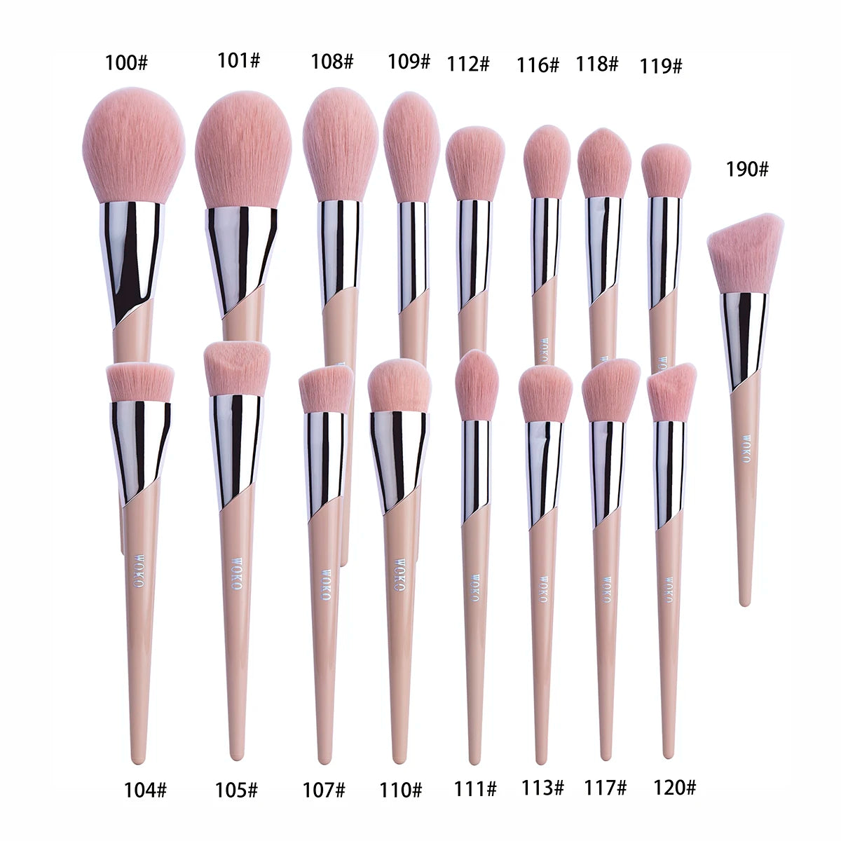1pcs Makeup Brush Face Contour Powder Foundation Bronzer Cream Blush Eyeshadow Smudge Eyeliner Fashion Fenty Style Beauty Tool