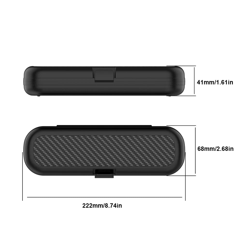 Plastic Storage Case Toothbrush Carry Box SnapOn Design For OralB/ Philips/ Usmile/ Xiaomi/ Panasonic/ Feike Electric Toothbrush