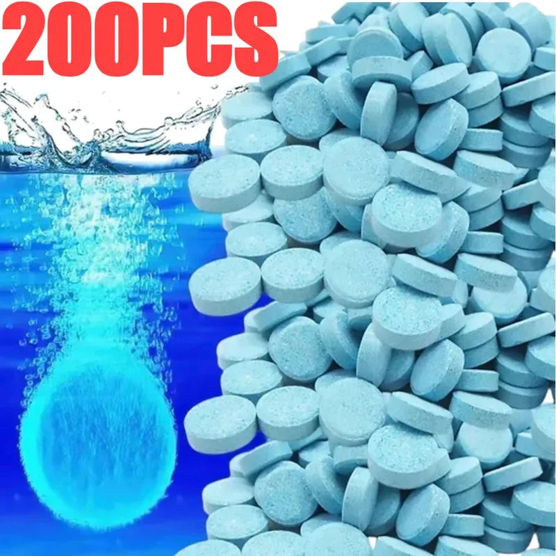 200-10PCs Solid Car Windshield Cleaners Effervescent Tablets Windscreen Window Glass Dust Wiper Car Wash Tool Car Accessories