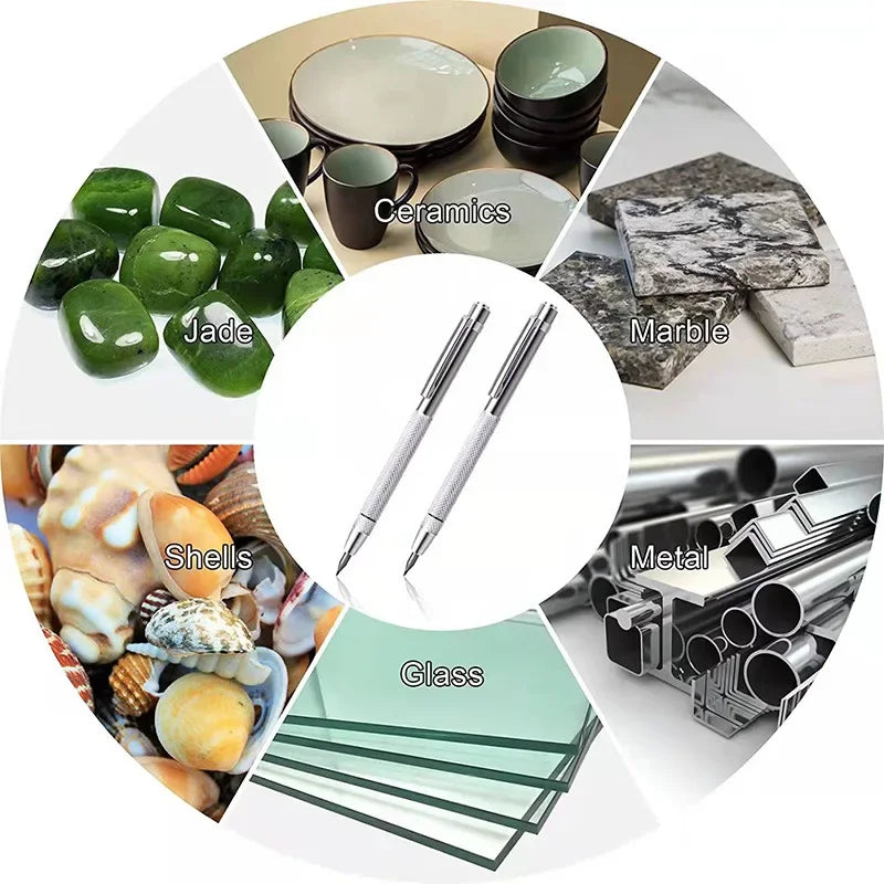 Diamond Scribing Pen Tungsten Carbide Tip Carbide Engraving Pen Tungsten Carbide Nib Stylus Pen For Glass Ceramic Metal Marking