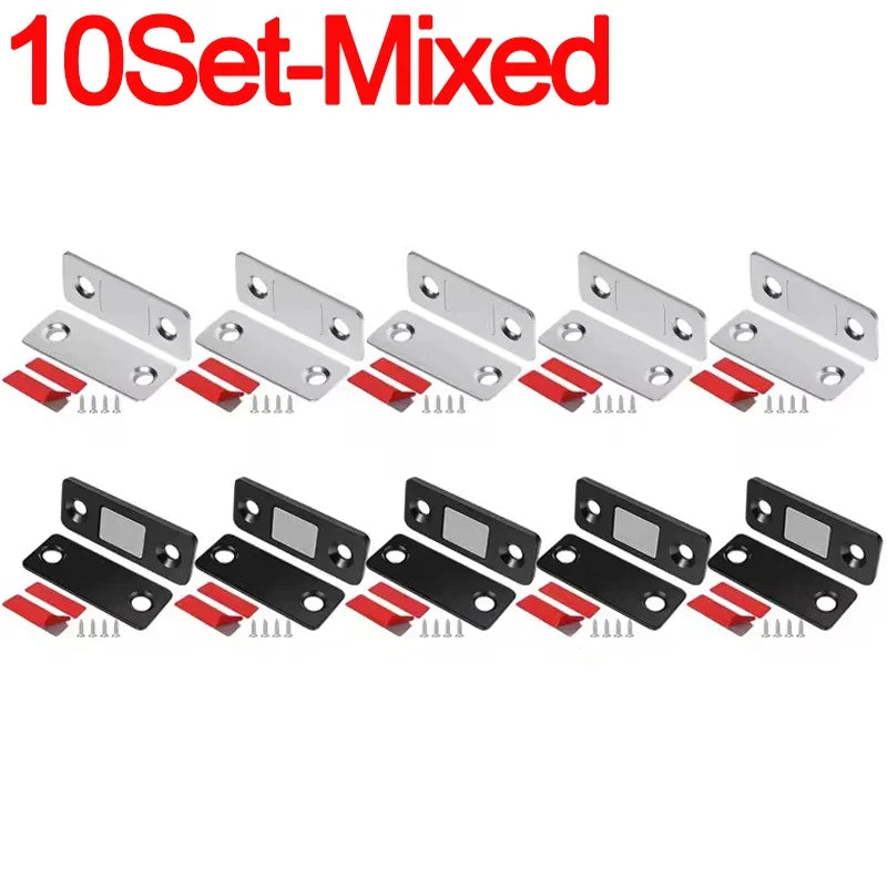 Household Magnetic Cabinet Catches Invisible Magnets Door Stopper Patch Self-Adhesive Furniture Drawer Window Door Closer Latch