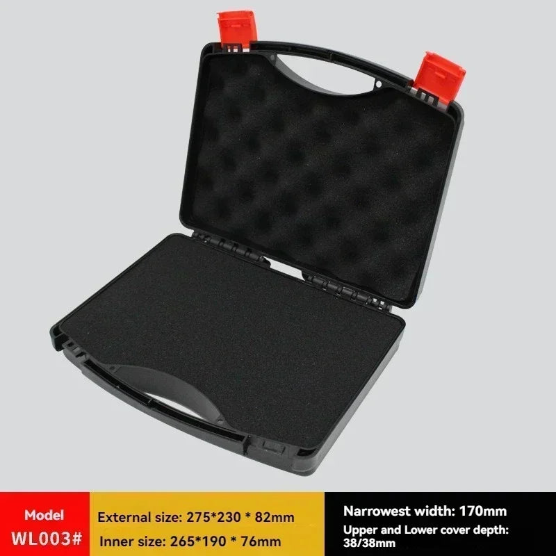Portable Carrying Case Small Shockproof Outdoor Tool Storage Equipment Instrument Case with Pre-Cut Foam Safety Case