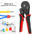 HSC8 16-6 Ferrule Crimping Tool Tubular Terminal Crimper For Large Size Terminals Electrical Clamps 0.08-16mm²/30-5AWG Plier
