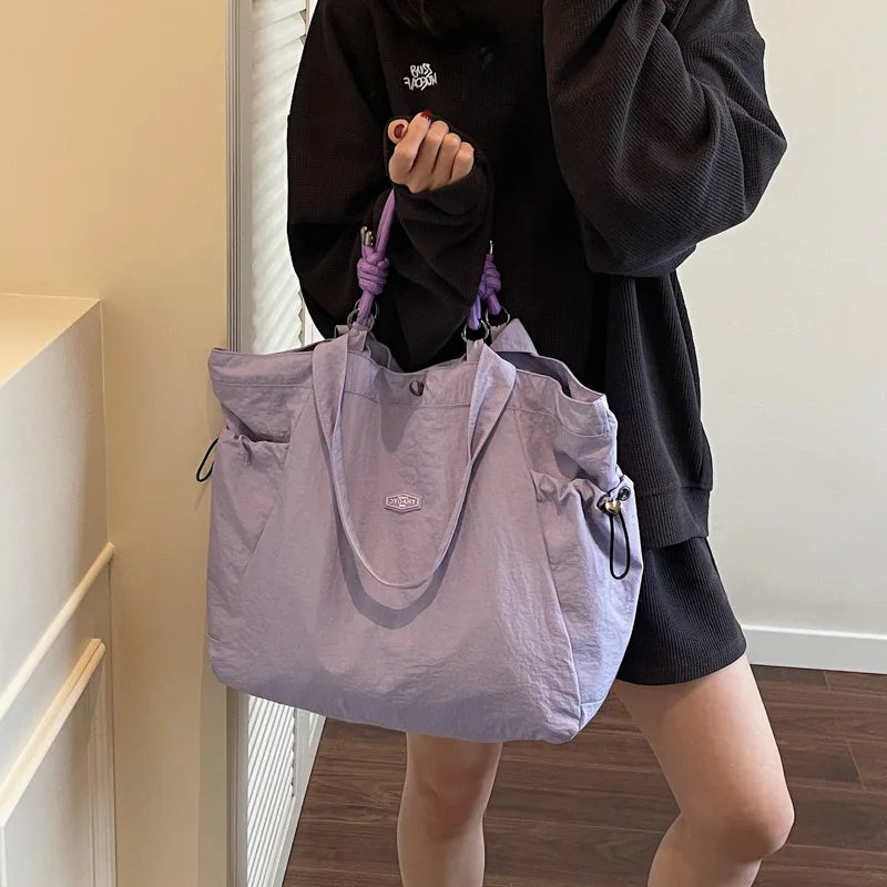 vacation spring outing, waterproof large-capacity shoulder bags, commuting to work, versatile accommodation luggage bags